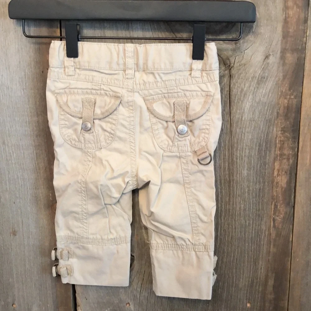 Old Navy Khaki Tan Crop Utility Pant 5 Pocket Size 2t